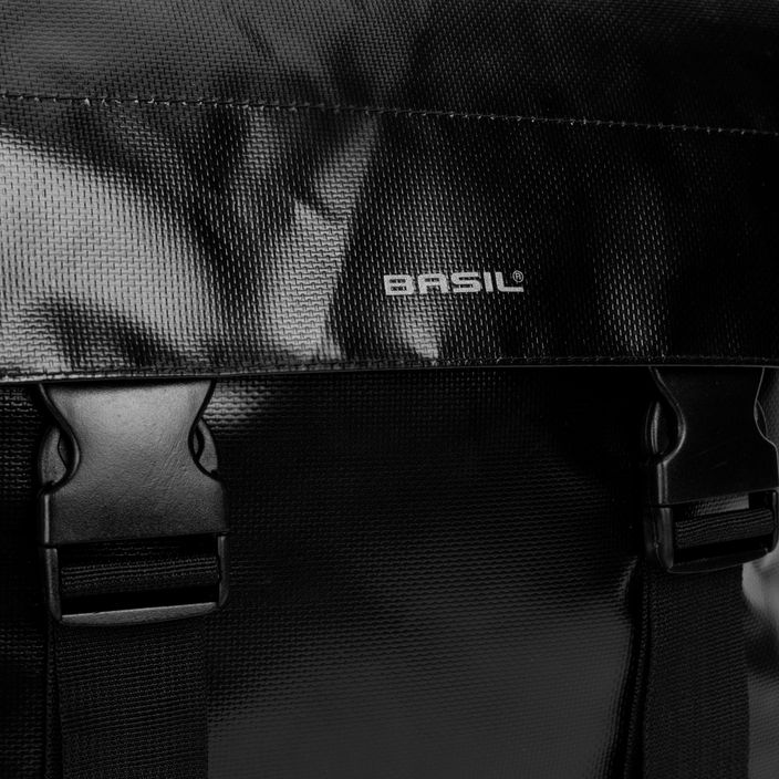 Basil Urban Load dvigubas krepšys 53 l juodas/juodas dviračių bagažinės krepšys 4