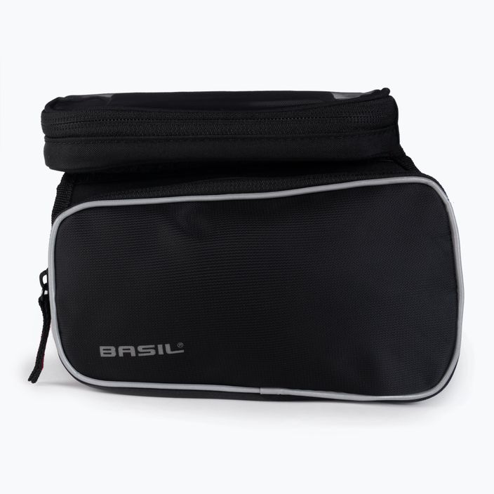 Basil Sport Design dvigubo rėmo dviračių krepšys 1,5 l juodos spalvos 4