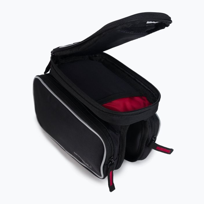 Basil Sport Design dvigubo rėmo dviračių krepšys 1,5 l juodos spalvos 5