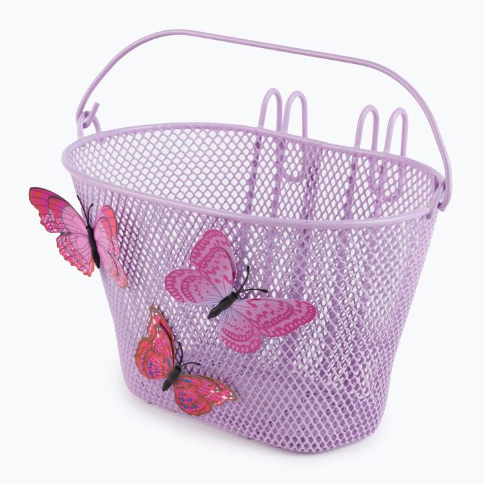 Basil Jasmin Butterfly priekinis dviračių krepšys alyvinis