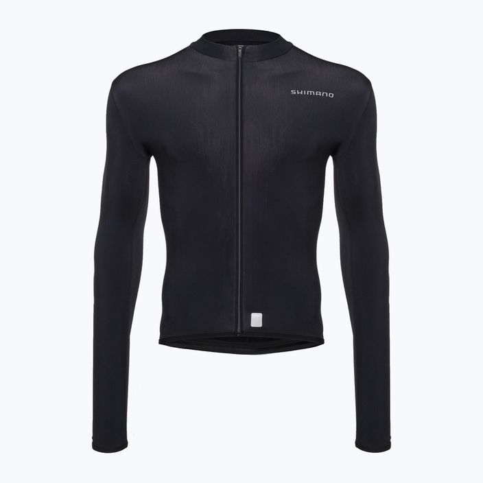 Vyriški dviratininko marškinėliai Shimano Vertex Thermal LS Jersey black PCWJSPWUE13ML0108