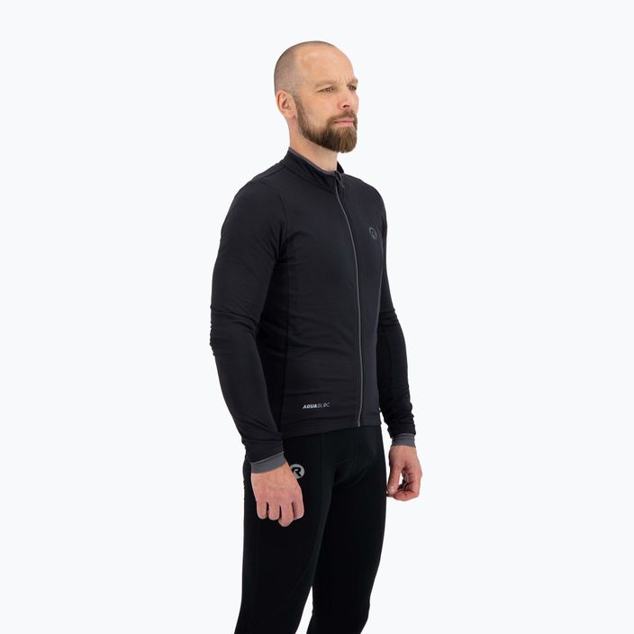 Vyriški dviračių marškinėliai ilgomis rankovėmis Rogelli Essential black