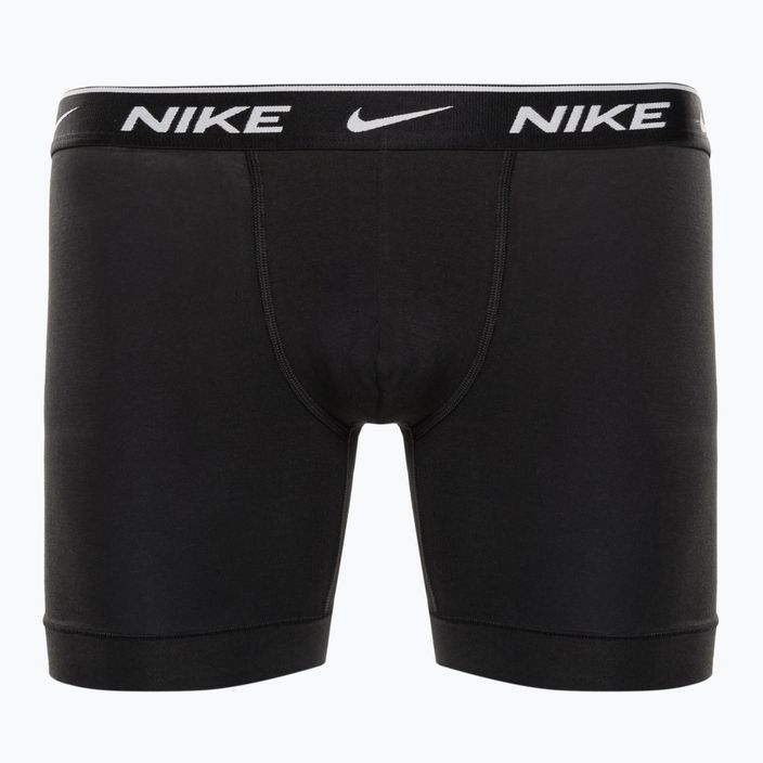 Vyriškos Nike Everyday Cotton Stretch Boxer Brief kelnaitės 3Pk MP1 white/grey heather / black 2