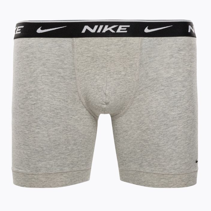 Vyriškos Nike Everyday Cotton Stretch Boxer Brief kelnaitės 3Pk MP1 white/grey heather / black 5