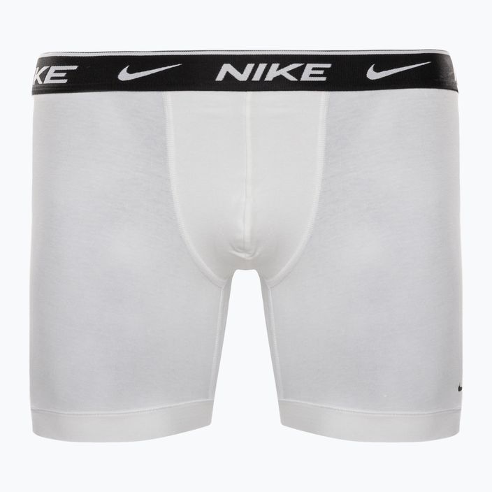 Vyriškos Nike Everyday Cotton Stretch Boxer Brief kelnaitės 3Pk MP1 white/grey heather / black 8