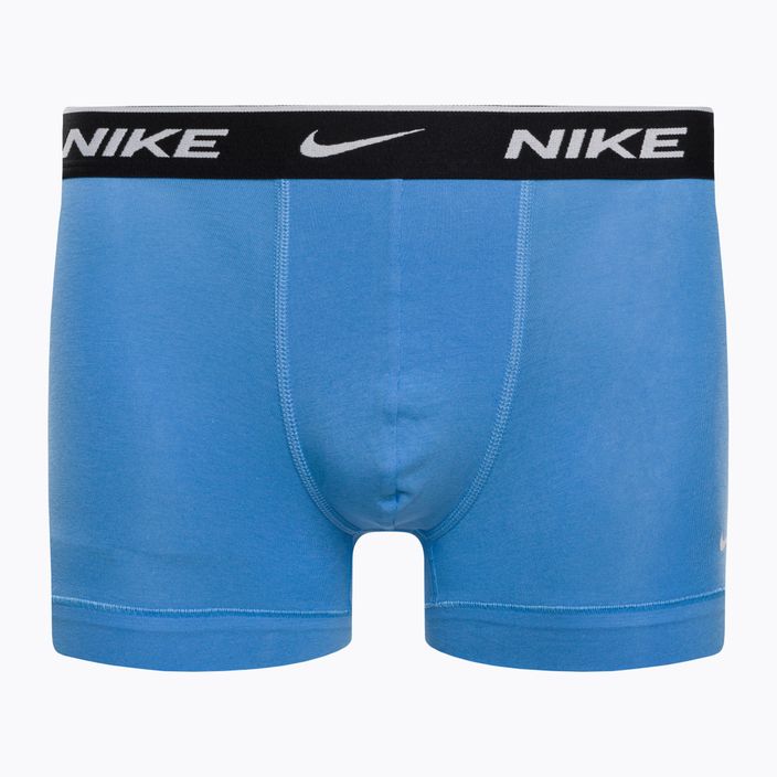 Vyriški boksininko šortai Nike Everyday Cotton Stretch Trunk 3Pk UB1 swoosh print/grey/uni blue 2