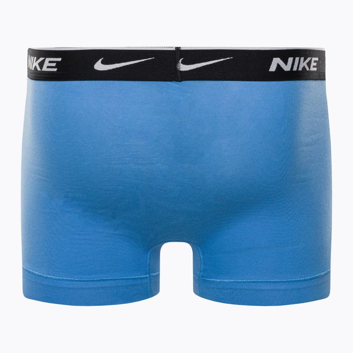 Vyriški boksininko šortai Nike Everyday Cotton Stretch Trunk 3Pk UB1 swoosh print/grey/uni blue 3