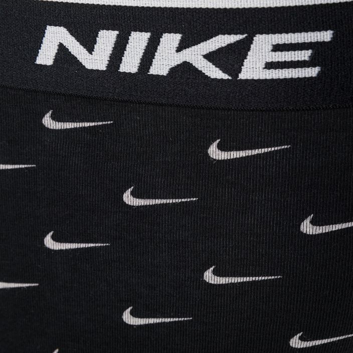 Vyriški boksininko šortai Nike Everyday Cotton Stretch Trunk 3Pk UB1 swoosh print/grey/uni blue 10
