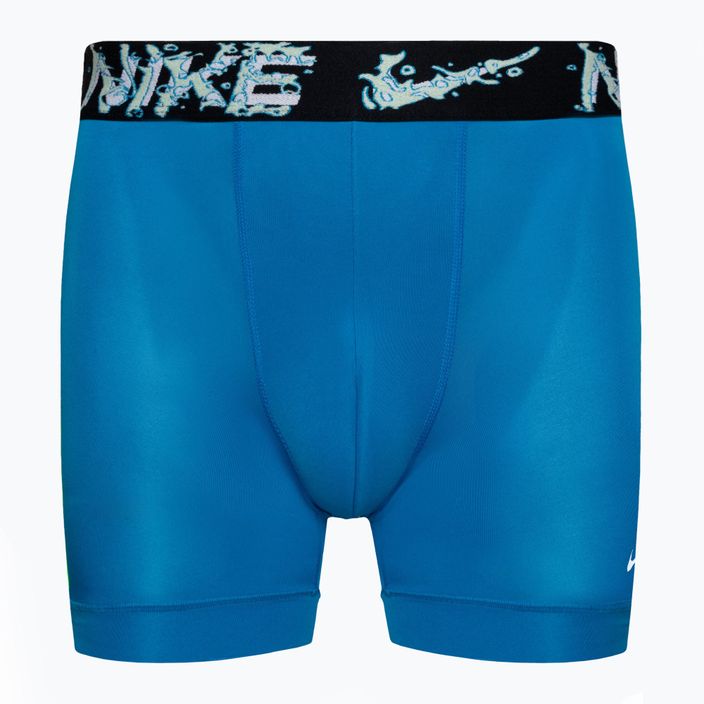 Vyriškos trumpikės Nike Dri-Fit Essential Micro Boxer Brief 3 poros black/green/blue 2