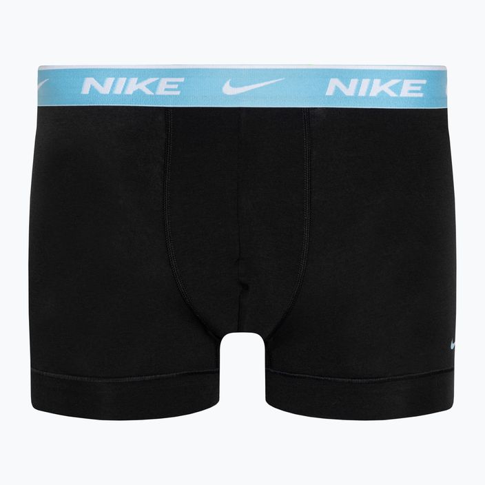 Vyriškos trumpikės Nike Everyday Cotton Stretch Trunk 3 poros black/pear/aquarius/cark team red 2