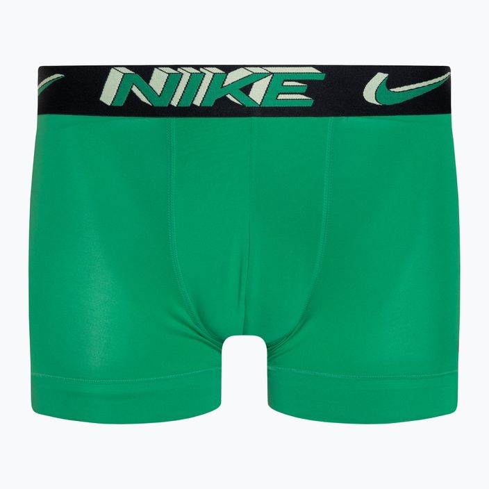 Vyriškos trumpikės Nike Dri-Fit Essential Micro Trunk 3 pary stadium green/pink rise/black 3d 7