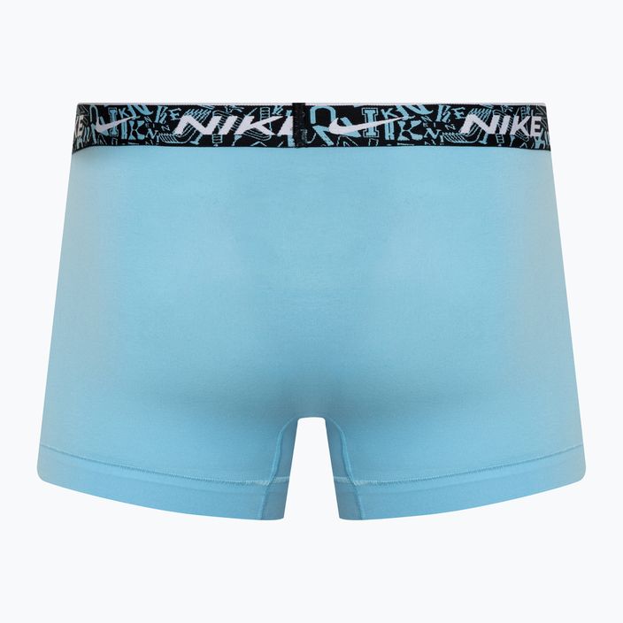 Vyriškos trumpikės Nike Everyday Cotton Stretch Trunk 3 poros red/aquarius blue/stadium green 5