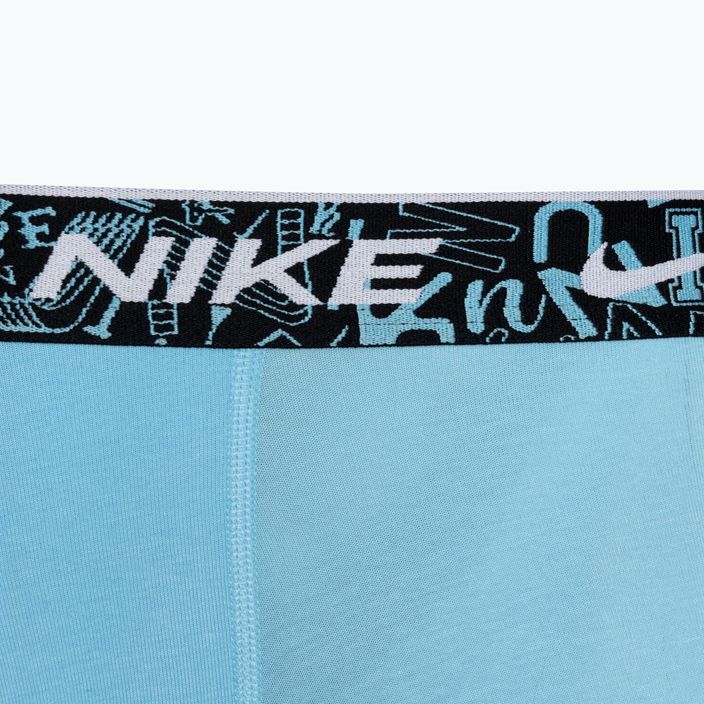 Vyriškos trumpikės Nike Everyday Cotton Stretch Trunk 3 poros red/aquarius blue/stadium green 7