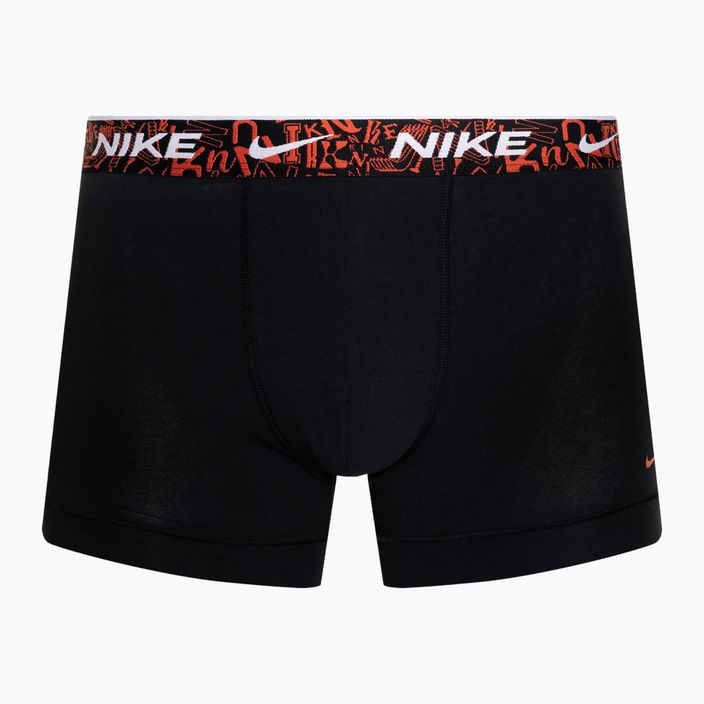 Vyriškos trumpikės Nike Everyday Cotton Stretch Trunk 3 poros black/red/aquarius blue/stadium green 2