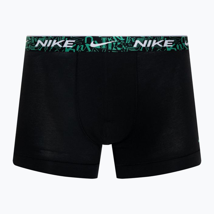 Vyriškos trumpikės Nike Everyday Cotton Stretch Trunk 3 poros black/red/aquarius blue/stadium green 3