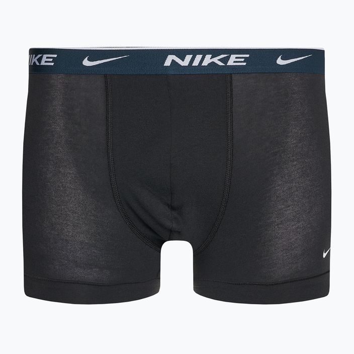 Vyriškos trumpikės Nike Everyday Cotton Stretch Trunk 3 poros black/armory navy/black 5