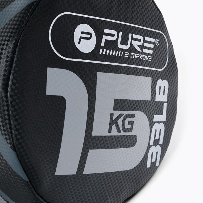 Pure2Improve 15 kg Power Bag pilkos/juodos spalvos P2I201730 treniruočių krepšys 3