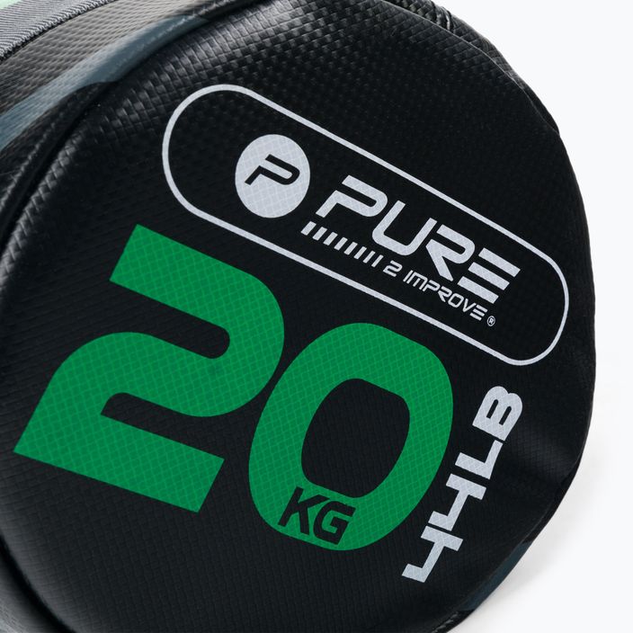 Pure2Improve 20 kg Power Bag juodai žalias P2I202250 treniruočių krepšys 3