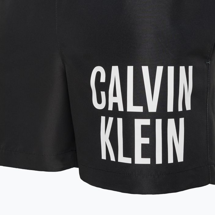 Vyriški Calvin Klein Medium Drawstring maudymosi šortai juodi 3