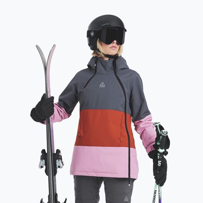Moteriška Protest Prtlimia slidinėjimo striukė shadow grey 5