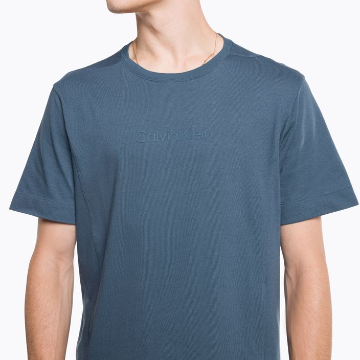 Vyriški Calvin Klein kreidiniai mėlyni marškinėliai 4