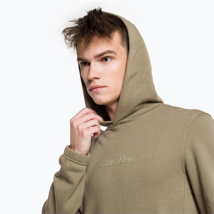 Calvin Klein vyriškas džemperis su gobtuvu 8HU gray olive 4