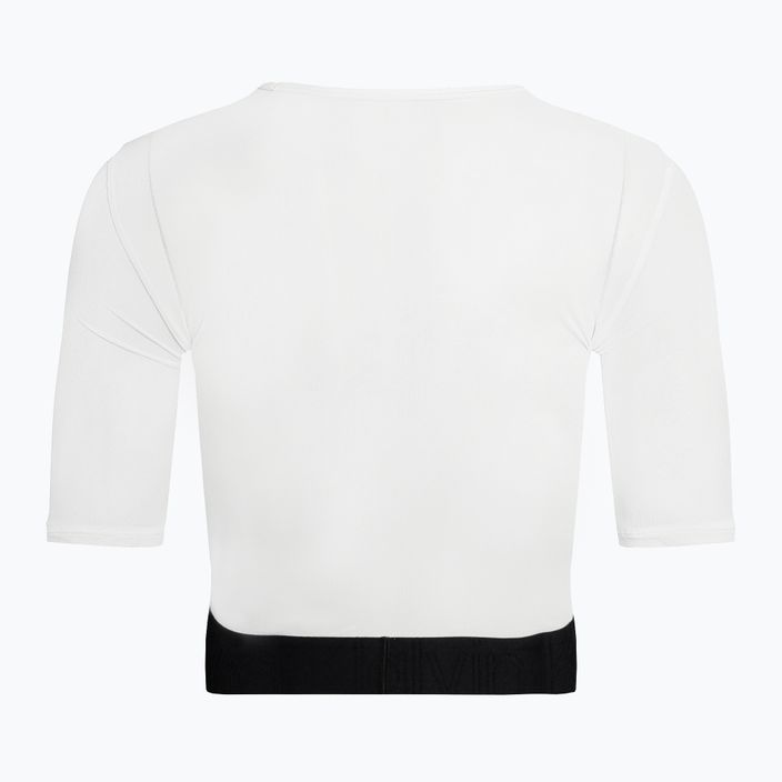 Moteriški Calvin Klein Knit ryškiai balti marškinėliai 6