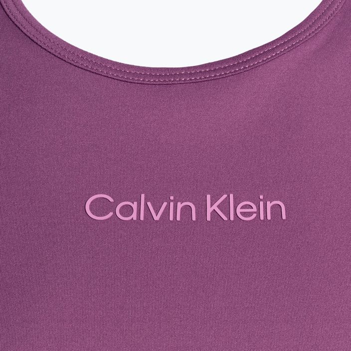 Calvin Klein Moteriški trikotažiniai ametisto spalvos marškinėliai 7