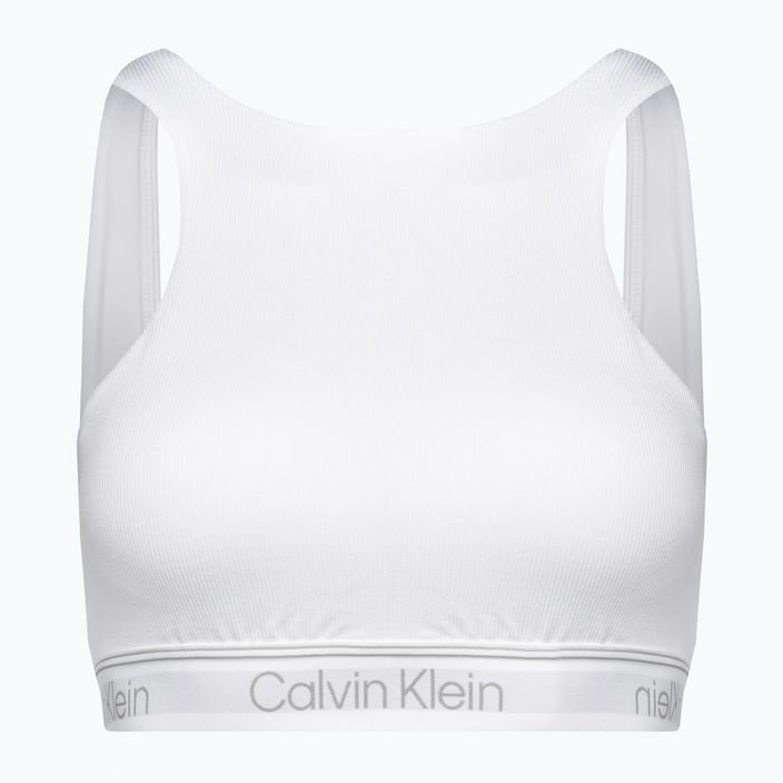 Calvin Klein Medium Support YAF ryškiai balta fitneso liemenėlė