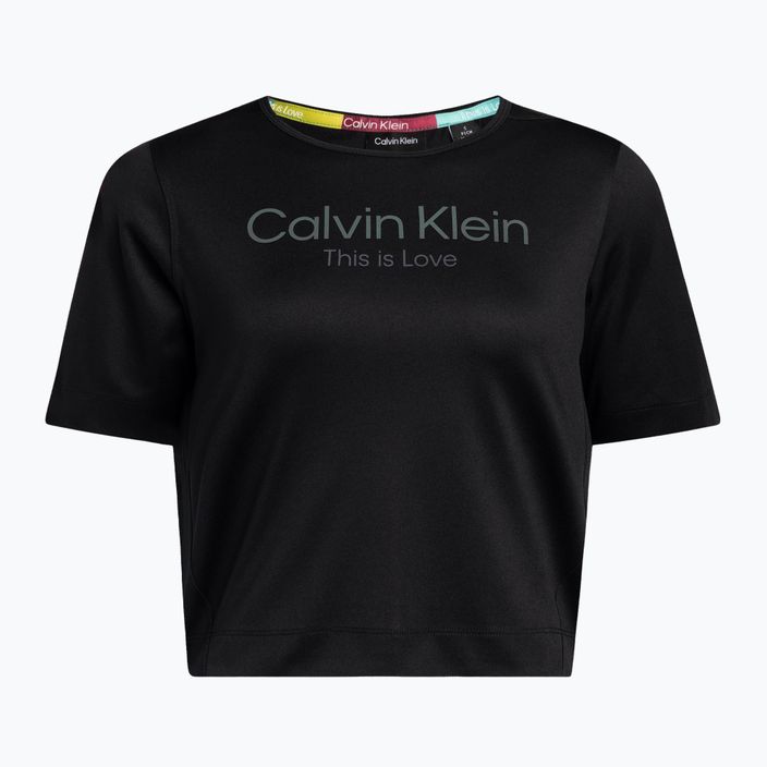 Moteriški Calvin Klein Knit black beauty marškinėliai 5
