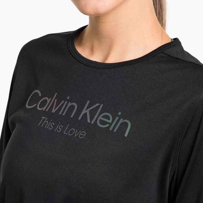 Moteriški Calvin Klein Knit black beauty marškinėliai 4