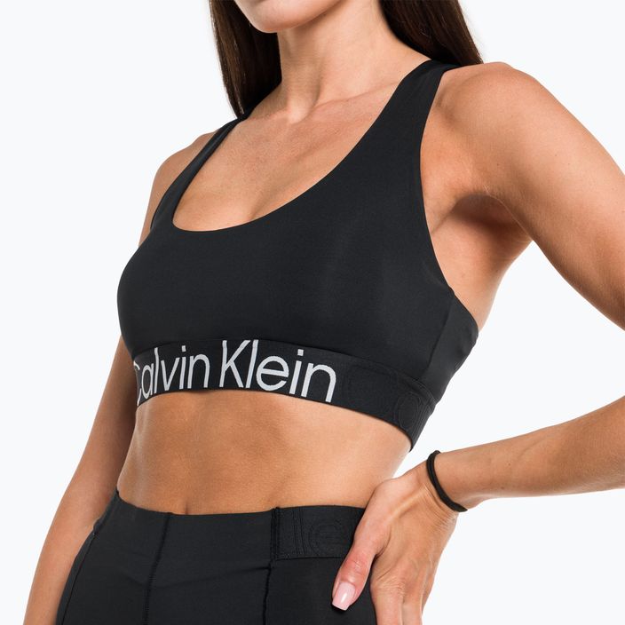Calvin Klein Medium Support BAE black beauty fitneso liemenėlė 4