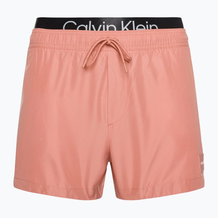 Vyriški Calvin Klein Short Double Wb rožiniai maudymosi šortai