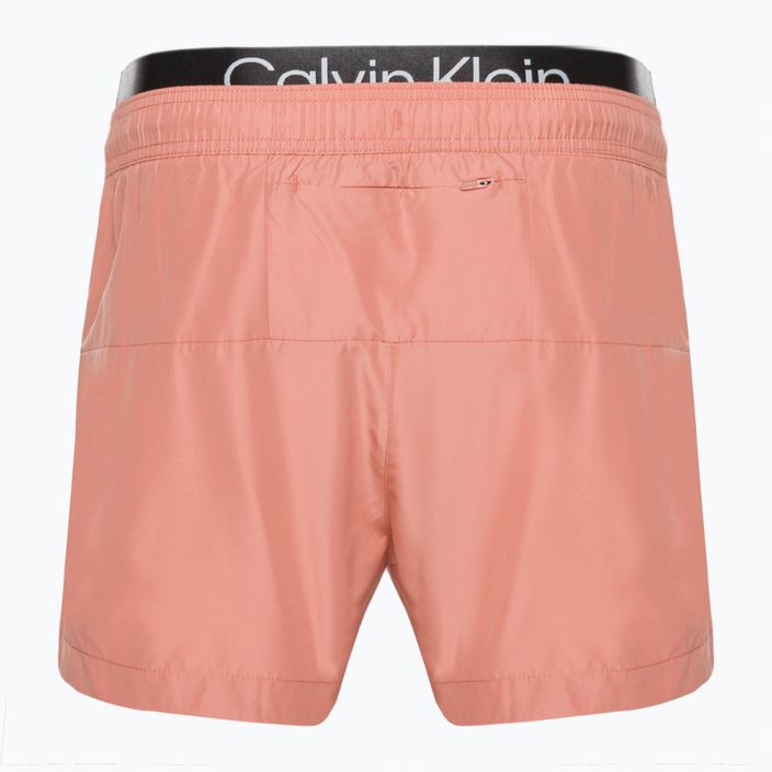 Vyriški Calvin Klein Short Double Wb rožiniai maudymosi šortai 2