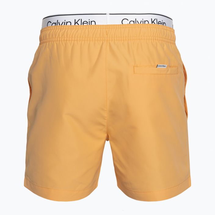 Vyriški maudymosi šortai Calvin Klein Medium Double WB buff orange 2