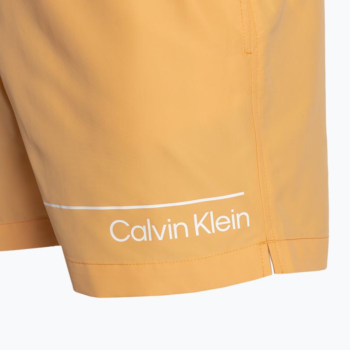 Vyriški maudymosi šortai Calvin Klein Medium Double WB buff orange 4