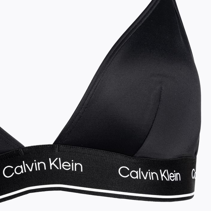 Maudymosi kostiumėlio viršutinė dalis Calvin Klein Triangle-RP black 3