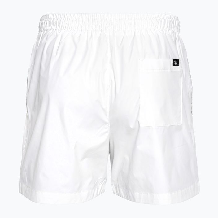 Vyriški maudymosi šortai Calvin Klein Medium Drawstring classic white 2