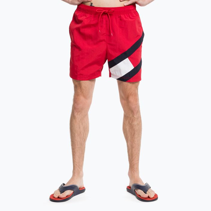 Vyriški Tommy Hilfiger Sf Medium Drawstring swim shorts red 4