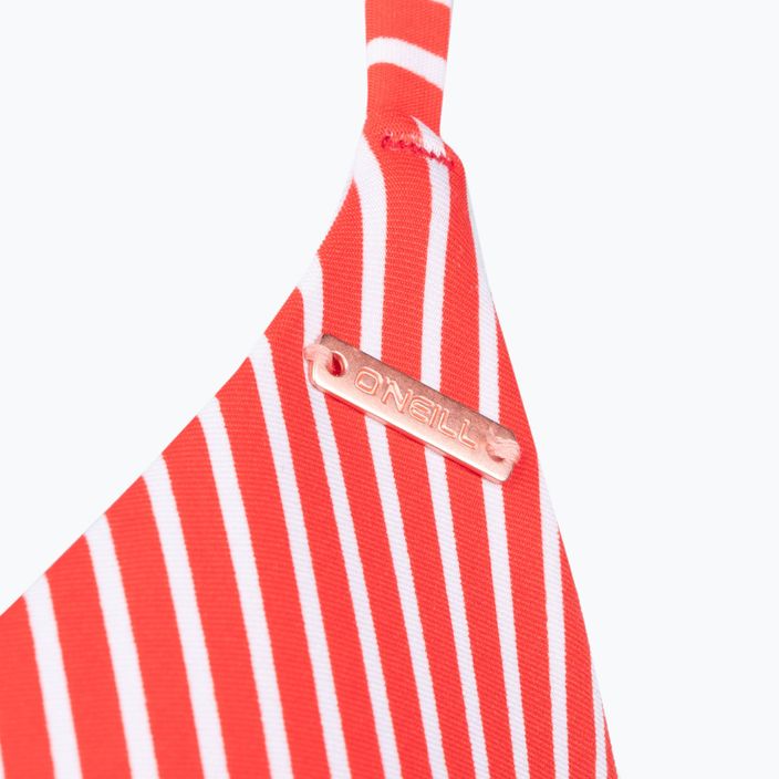Moteriškas dviejų dalių maudymosi kostiumėlis O'Neill Baay Maoi Bikini red simple stripe 3