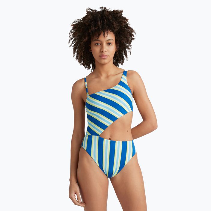 Moteriškas vientisas maudymosi kostiumėlis O'Neill Poppy blue towel stripe 3