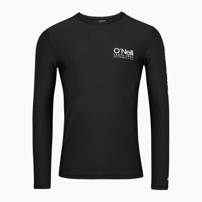 Vyriški maudymosi marškinėliai O'Neill Cali LS Skins black out