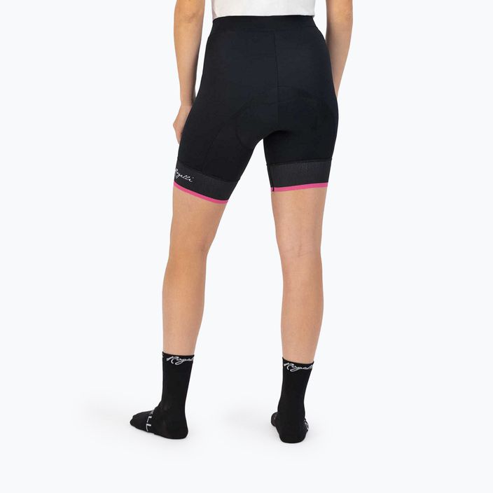 Moteriški dviračių šortai Rogelli Select II black/pink 2