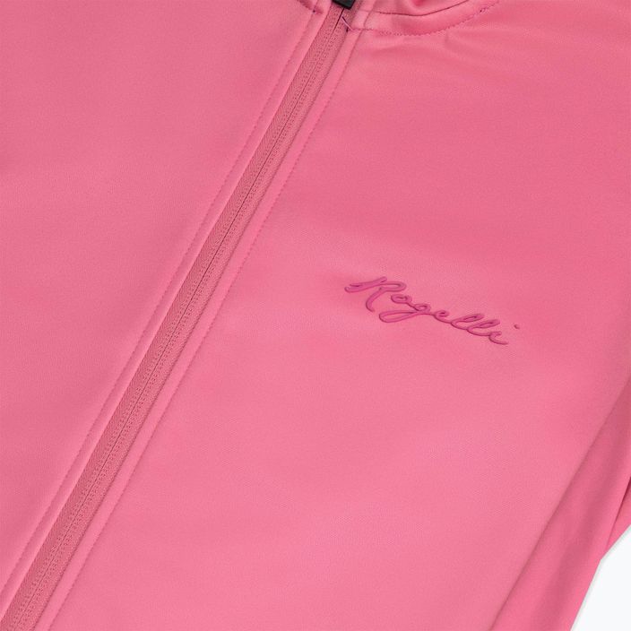 Moteriški dviračių marškinėliai ilgomis rankovėmis Rogelli Core pink 5