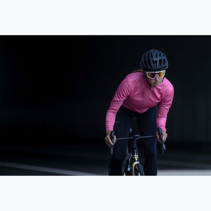 Moteriški dviračių marškinėliai ilgomis rankovėmis Rogelli Core pink 8