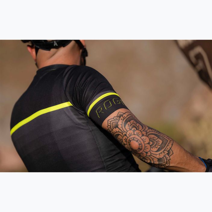 Vyriški dviračių marškinėliai Rogelli Hero II yellow/black/grey 8