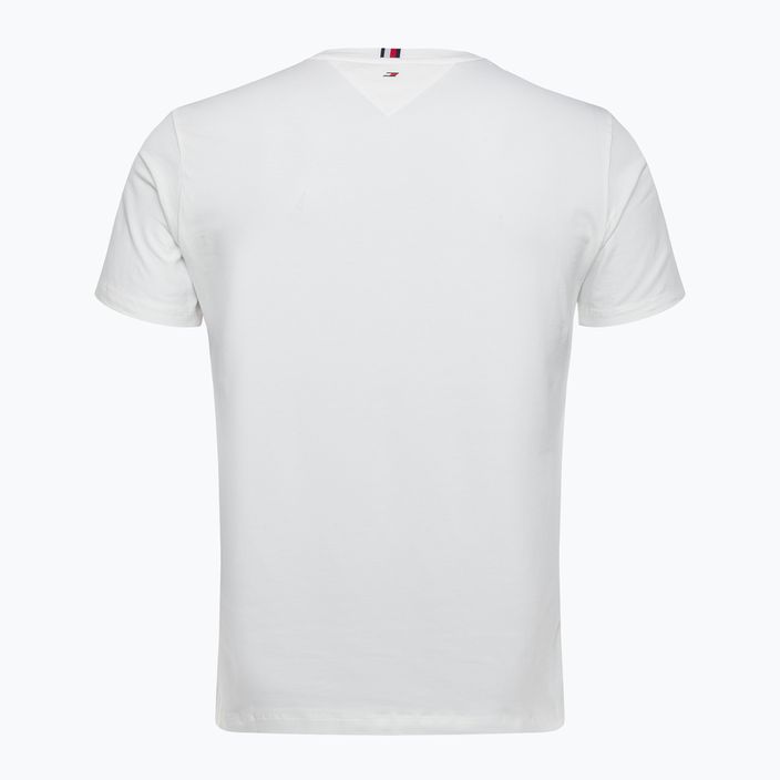 Tommy Hilfiger vyriški treniruočių marškinėliai Colorblocked Mix Media white 6