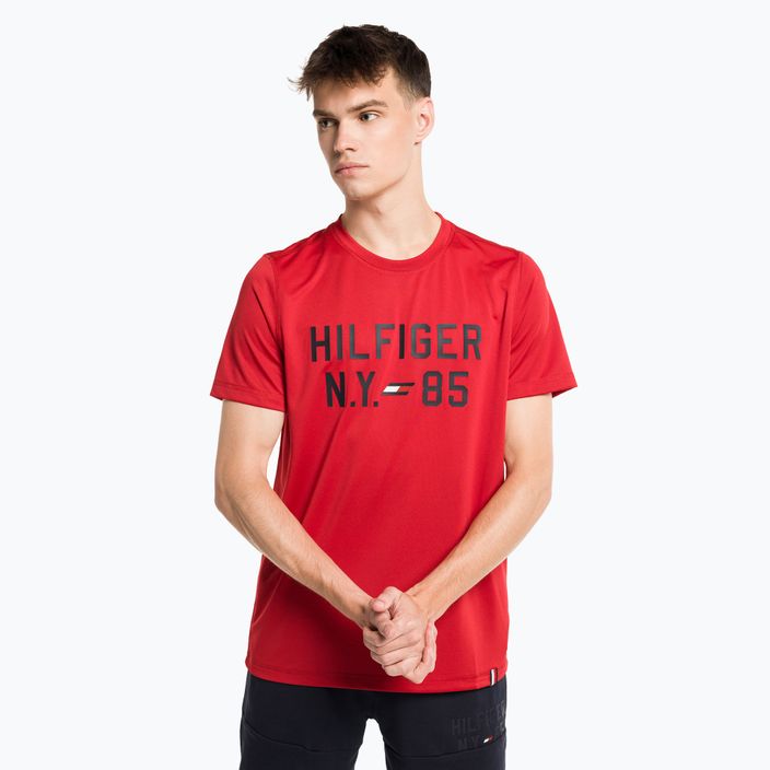 Vyriški Tommy Hilfiger Graphic Training marškinėliai raudoni