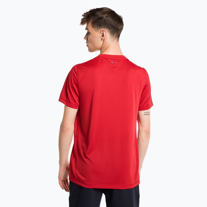 Vyriški Tommy Hilfiger Graphic Training marškinėliai raudoni 3