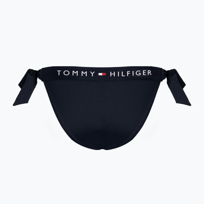 Tommy Hilfiger Side Tie Cheeky mėlyna maudymosi kostiumėlio apačia 2